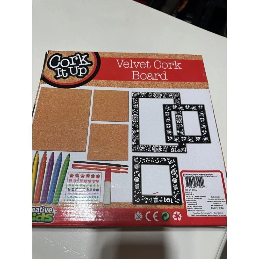 Cork It Up Velvet Cork Board